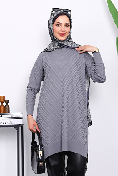 İmajButik Smoked Cold Yarn Knitwear Tunic
