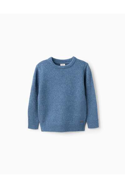 Ziddy Mesh Effect Jumper for Boys, Blue