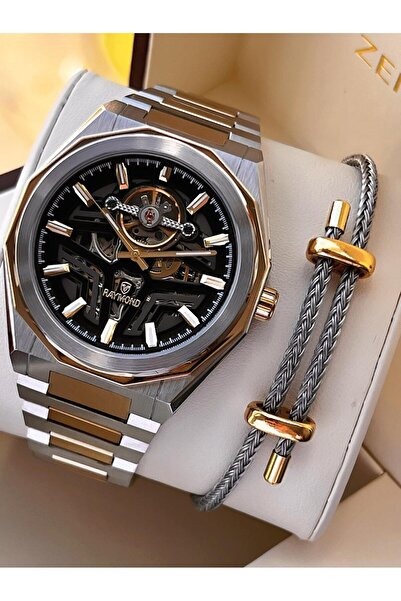 Raymond Steel Cord Automatic Mechanism 2 Years Warranty 5 Atm Men's Wristwatch+Bracelet Rmd.12