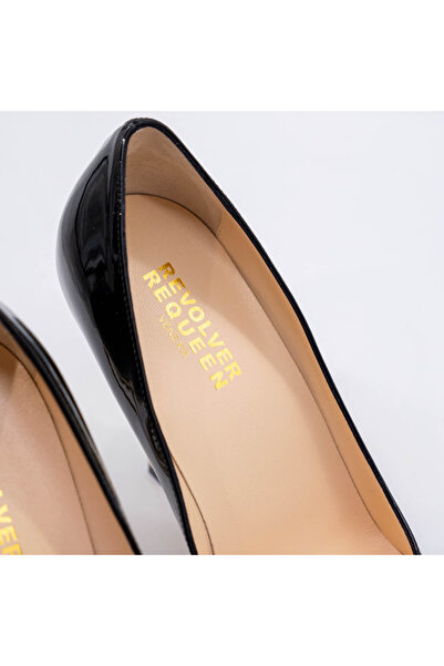 Revolver Requeen STILETTO SHOES - GOLD SCULPTURAL HEEL