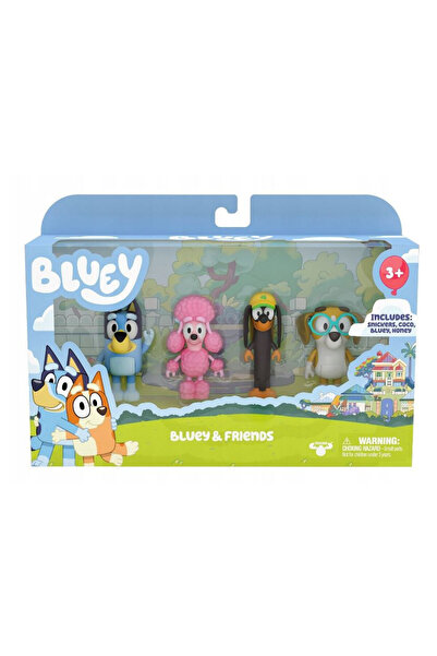 bluey Set de 4 figurine - & Prieteni