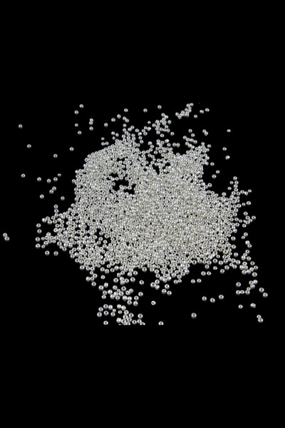 Serhat Aksesuar ve El İşçilik Plated Silver 3 mm 08 Sand Beads (100 Gr 6000 P...