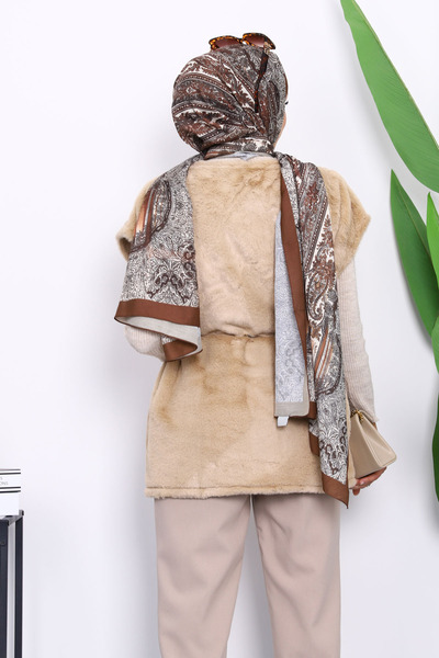 İmajButik Mink Pocket Plush Fur Vest