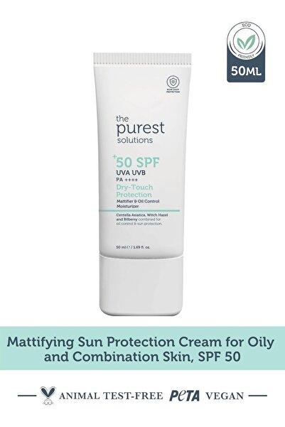 The Purest Solutions Dry-Touch Protection (Mattifier & Oil Control Moisturizer SPF 50+) - Combined w