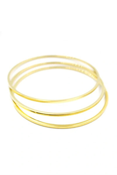 Genel Markalar LitaeTrend 3'lü Ajda Bilezik - 60mm - Altın