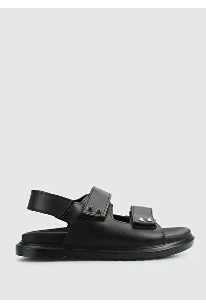 Provoq Sandale plate pentru femei negre