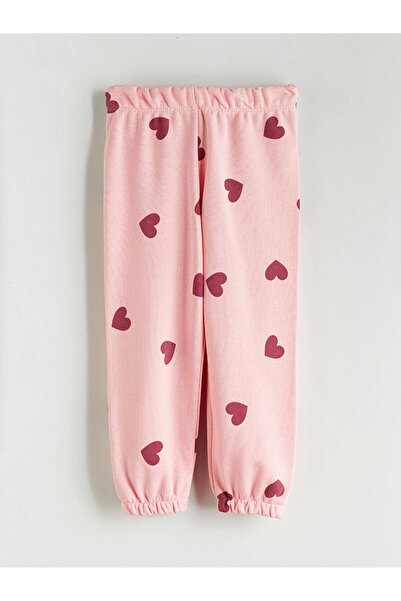 LC Waikiki LCW Kids Pembe Beli Lastikli Kız Çocuk Jogger Eşofman Alt