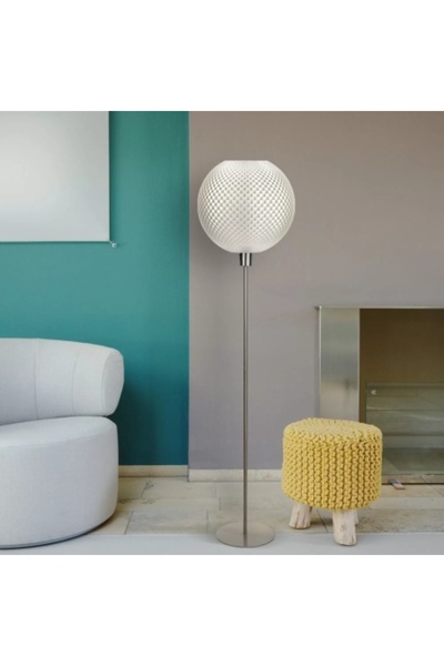 Tagwerk Lampadar Kugel 3D Print 1 XE 27 Alb