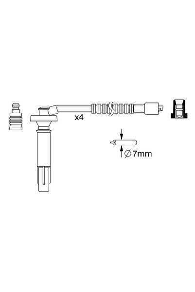 Bosch Subaru Forester Ignition Wiring Kit
