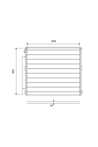 VALEO Condensator Climatizare Toyota Land Cruiser 90/Land Cruiser Prado
