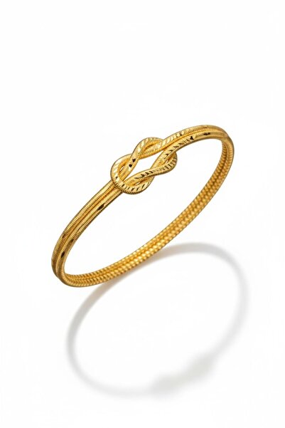 Çgk Çiğdem Gürel Kuyumculuk Aşk Düğümü Ajda Kelepçe Altın Bilezik