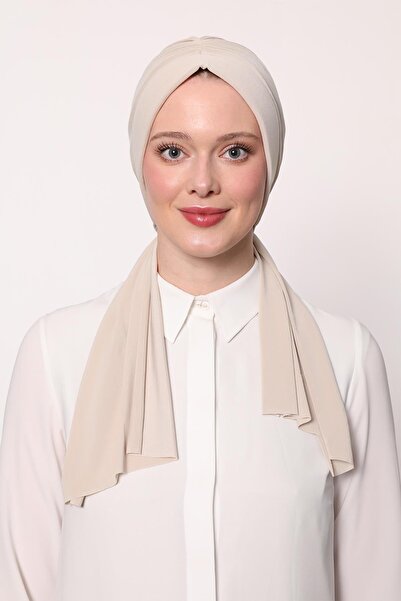 Levidor Έτοιμο σάλι με μοτίβο πεταλούδας σε μπεζ χρώμα