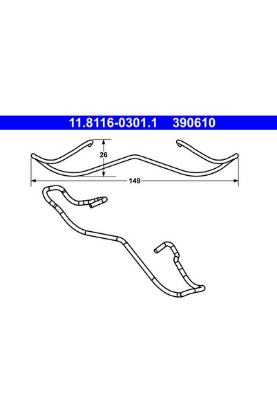 Ate Arc Etrier Frana Ford Mondeo 1/Mondeo 2/Scorpio 2 Renault Megane 2 1993-2015