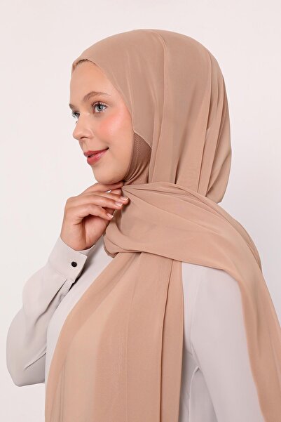 Levidor Caramel Large Hijab Chiffon Shawl