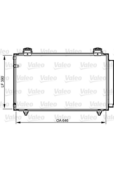 VALEO Condensator Climatizare Toyota Avensis