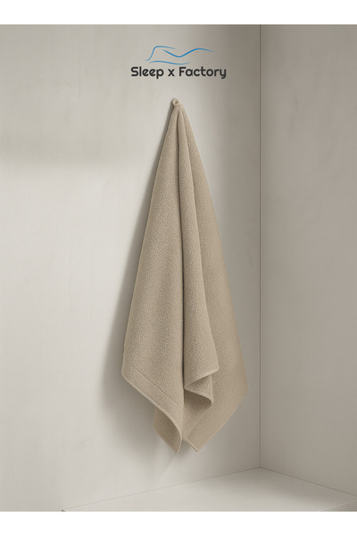 Sleep x Factory Bath Towel – 100% Cotton, Ultra Soft & Absorbent – 70x140 cm