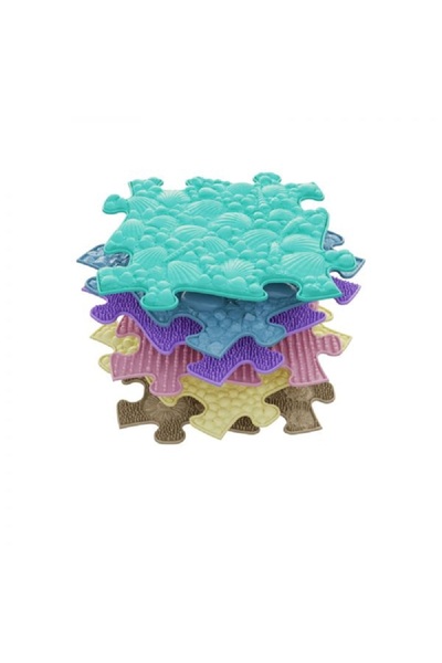 Muffik Orthopedic sensory puzzle mat Set B pastel for babies