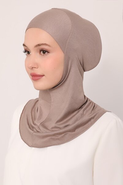 Levidor Beige Hijabchi Bonnet with Neck Collar