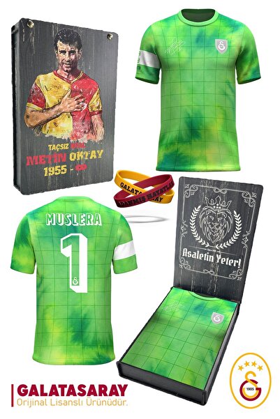 Galatasaray Orijinal Lisanslı Muslera Match Day Çocuk T-shirt + Bileklik Set Hediyelik Kutu