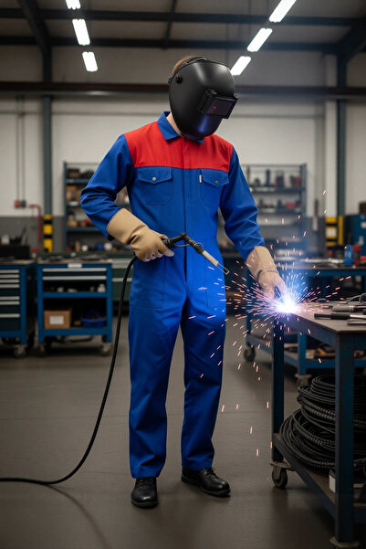 PayBuy Carica Summer Saxblue Red Work Overalls Outdoor Casual Work Type Overalls