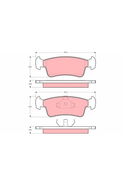 TRW Set Placute Frana Frana Disc Santana Samurai Suzuki Samurai Autoturism De...