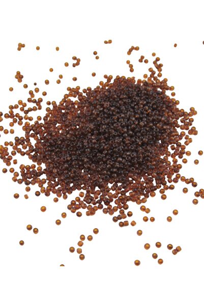 Serhat Aksesuar ve El İşçilik 08 خرز رملي شفاف بحجم 3 مم بلون بني فاتح (100 ج...