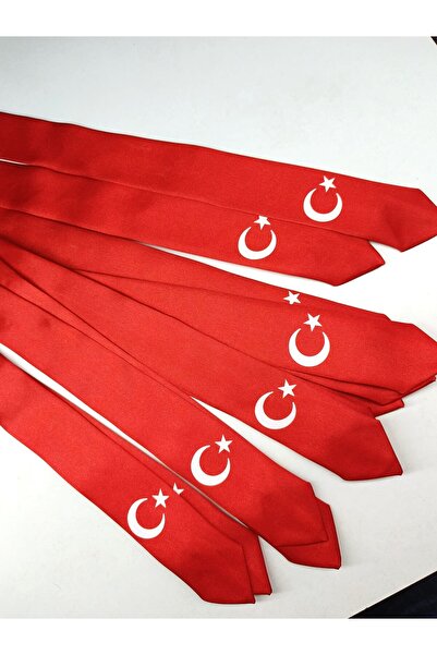 GallanD Tie for 5-6 Year Olds, Turkey, Crescent and Star, Ataturk Patterned, Pack of 4, Ready to Wear for Children