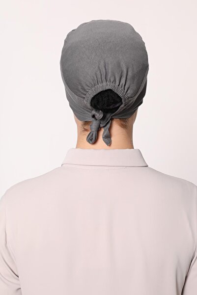 Levidor Gray Combed Cotton Bone