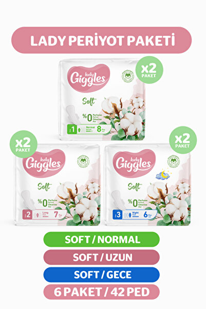 giggles Lady Lady Soft Hygienic Pad Mix Package 42 Pieces