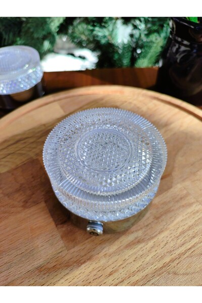 Madame Coco Cleaire Dokunmatik Abajur Gümüş Renk - 8X8X5 cm