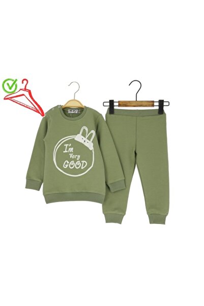 Atabay Kids Atabay 225-10-25 Baby Girl Set 2-Piece I m Very Good Cat Printed 9/24 Months