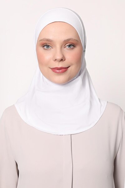 Levidor Bonnet sport alb pentru hijab