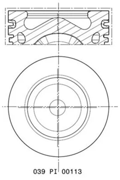 MAHLE Piston Citroen Berlingo / Berlingo First Microbus/Berlingo Multispace/C...