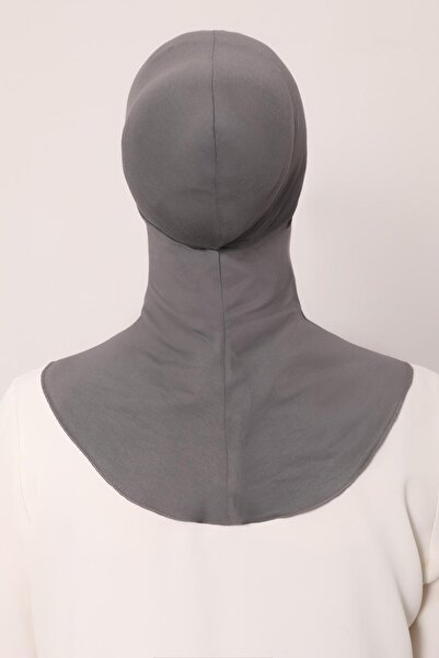 Levidor Gray Hijabchi Bonnet with Neck Collar