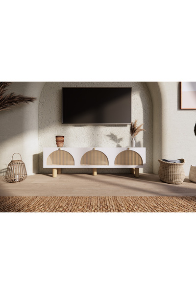 Phobia Calma 150 Cm Bohem Tv Ünitesi Hazeran Kapak – Modern Ahşap TV Unitesi , Salon