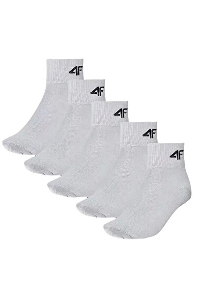 4F Set of 5-pair unisex children's socks U295 for ankle grey 32/34 EU