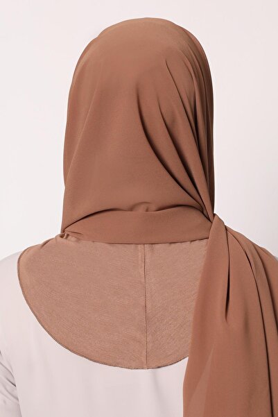 Levidor Kahve Büyük Hijap Şifon Şal