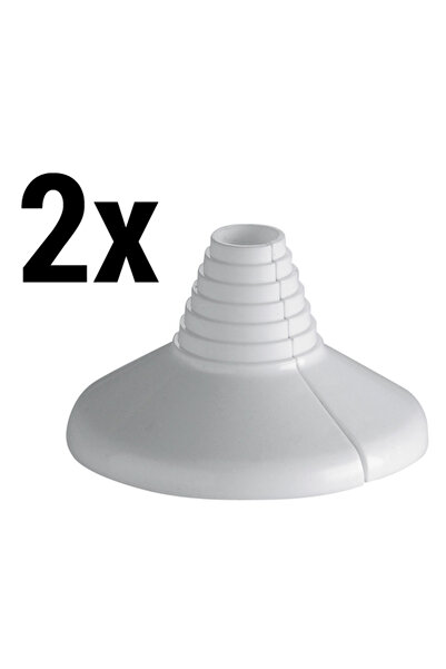 Other Universal Pipe Rosette Set, White, 10-22mm (2 Pack)