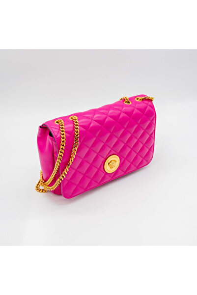 Versace NAPPA QUILTED SMALL MEDUSA CHAIN CROSSBODY - ROZ