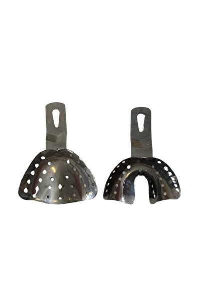 Ditok Dental Metal Ölçü Kaşığı Dişsiz - Alt Üst Takım No1