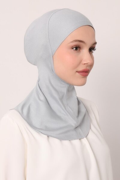Levidor A.Gri Hijabchi Bonnet with Neck Collar