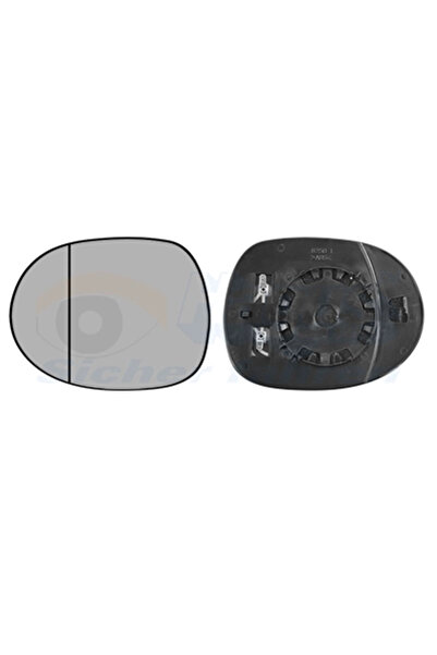 VAN WEZEL Sticla Oglinda Oglinda Retrovizoare Exterioara Stanga Honda Civic 8