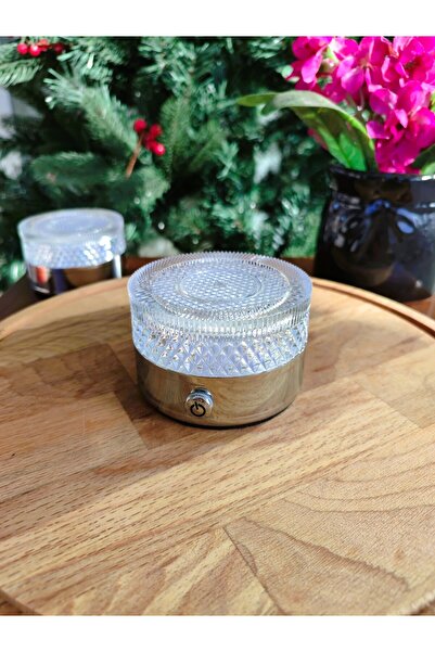 Madame Coco Cleaire Dokunmatik Abajur Gümüş Renk - 8X8X5 cm