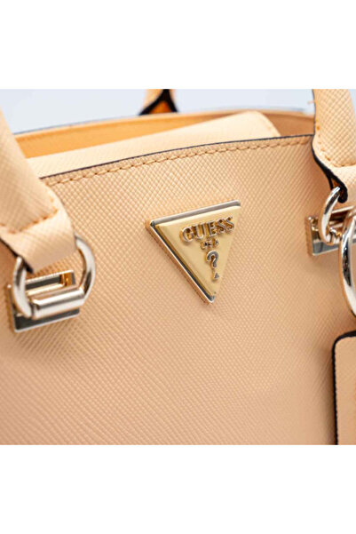 Guess Noelle Girlfriend Satchel Apricot Cream Bag