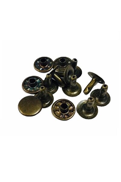 srtfootcare Perçin, Rivet, Toruk 123 no 11mm 30 Adet (Leathercraft, Deri Hobi) Antik Kahve