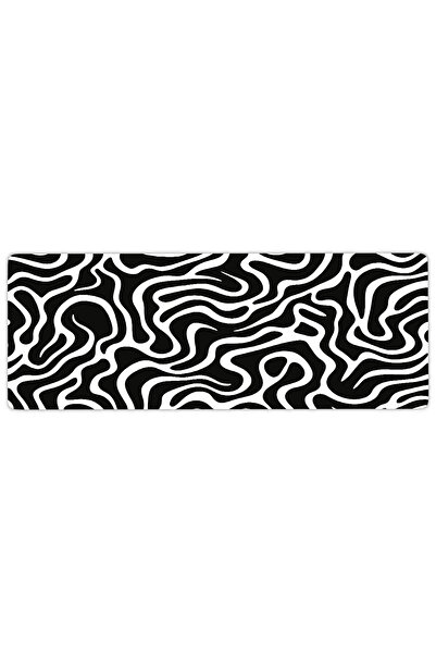 urzuva Zebra Drift Gaming Oyuncu MousePad 80x30 cm 3mm Mouse pad, Masaüstü Mat