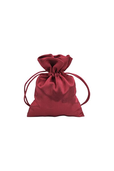 Crisalida satin gift bag, 9.5 x 13 cm, Red