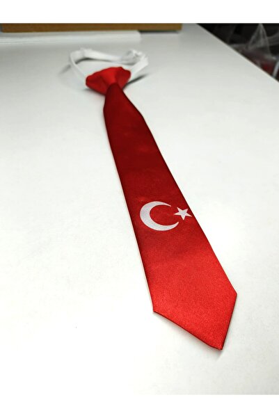 GallanD Tie for 9-10 Year Olds, Ay Yıldız Atatürk, Pack of 10, Patterned, Special Children's Size, Ready to Wear