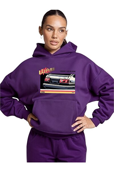 ArtYus Unisex Retro Car Colorat Special cu imprimeu Bumbac supradimensionat c...