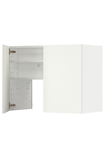 hobiurun Aspiratör dolabı, VALLSTENA beyaz, 80x60 cm, 2 kapaklı